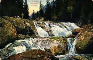 Tátra, Magas-Tátra, Vysoké Tatry; Tarpataki vízesés. Paul Bender Zürich / waterfall