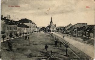 Igló, Zipser Neudorf, Spisská Nová Ves; Fő utca. Dörner Gyula kiadása / main street (EK)