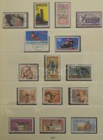 NSZK 1975-1979 hiányos gyűjtemény előnyomott Lindner albumlapokon