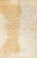 1765 Borsod megye, Domaháza záloglevél magyar nyelven 3 beírt oldal