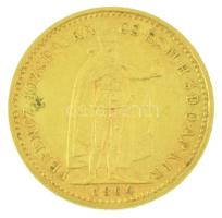 1894KB 10K Au "Ferenc József" Körmöcbánya (3,40g/0.900) T:XF,VF Hungary 1894KB 10 Korona Au "Franz Joseph I" Kremnitz (3,40g/0.900) C:XF,VF Adamo K8