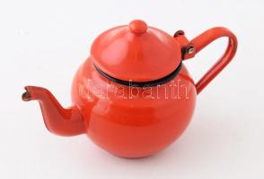 Bonyhádi zománc kanna szép állapotban 20x13 cm