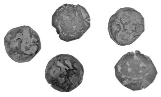 Ausztria ~1200. Bécsi fillér Ag (5db) T:VF Austria ~1200. (Friesach) Pfennig Ag (5pcs) C:VF