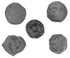 Ausztria ~1200. Bécsi fillér Ag (5db) T:VF Austria ~1200. (Friesach) Pfennig Ag (5pcs) C:VF