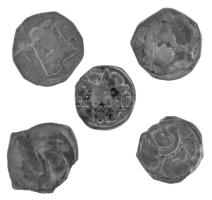 Ausztria ~1200. Bécsi fillér Ag (5db) T:VF
Austria ~1200. (Friesach) Pfennig Ag (5pcs) C:VF