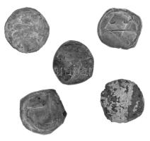 Ausztria ~1200. Bécsi fillér Ag (5db) T:VF Austria ~1200. (Friesach) Pfennig Ag (5pcs) C:VF