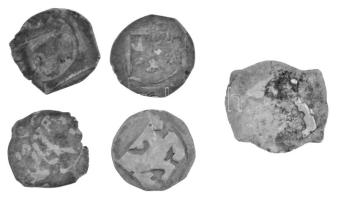 Ausztria ~1200. Bécsi fillér Ag (5db) T:VF
Austria ~1200. (Friesach) Pfennig Ag (5pcs) C:VF