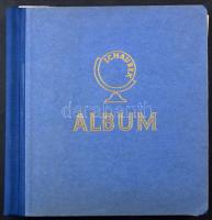 20 lapos nagyalakú Schaubek rugós berakó osztott lapokkal, benne NDK gyűjtemény + szovjet, mongol, P...