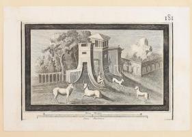 cca 1750-1900 10 db metszet, papír, részben jelzett a metszeten, klf. méretekben