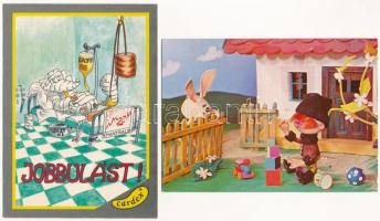 21 db MODERN vicces motívum képeslap / 21 modern funny motive postcards