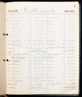 1941 Folyószámlakönyv, 2 db, bejegyzésekkel, hitelesítő bélyegzésekkel és plombával