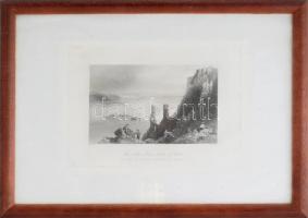 Bartlett, William Henry (1809-1854), W. Mossman: Dévény vára (The Nuns Tower, Castle of Theben). Acé...