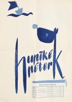 1961-1962 A Szegedi Bábszínház 3 db plakátja, hajtva, kisebb lapszéli sérülésekkel, 70x50 cm körül