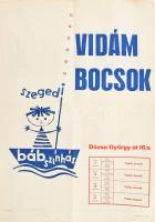 1961-1962 A Szegedi Bábszínház 3 db plakátja, hajtva, kisebb lapszéli sérülésekkel, 70x50 cm körül