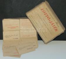 cca 1940 Bibliai, történelmi és földrajzi Lottó-játék (99%-ig komplett), Ijú Erdély, Kolozsvár