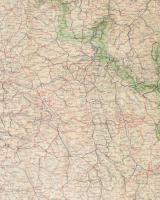 cca 1915-1918 Neue Übersichtskarte des deutsch-französischen Kriegsschauplatzes. Lechners Kriegskart...