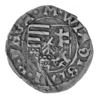 1498-1503. Denár Ag "II. Ulászló" veretkettőződés hátlapon (0,47g) T:XF patina, hajlott le...