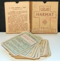 cca 1940 Lelki harmat Bibliai kártya társasjáték. F. Nagy József, Budapest