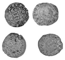 1622K-B Denár Ag "II. Ferdinánd" (0,56g) + 1625K-B Denár Ag "II. Ferdinánd" (0,53g) + 1629K-B Denár Ag "II. Ferdinánd" (0,51g) + 1634K-B Denár Ag "II. Ferdinánd" (0,39g) T:XF,VF patina Hungary 1622K-B Denar Ag "Ferdinand II" (0,56g) + 1625K-B Denar Ag "Ferdinand II" (0,53g) + 1629K-B Denar Ag "Ferdinand II" (0,51g) + 1634K-B Denar Ag "Ferdinand II" (0,39g) C:XF,VF patina
