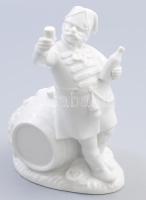 Herendi borivó. Fehérmázas, jelzett, m: 18,5 cm