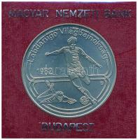 1982. 100Ft Cu-Ni "Labdarúgó világbajnokság 1982" műbőr tokban, tanúsítvánnyal T:UNC Adamo...