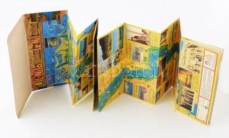 Plan du Nile d'Alexandrie á Aswan / Egyiptom, a Nílus térképe Alexandriától Asszuánig a látványosságok ismertetésével, francia és olasz nyelven, kihajtva: 136x24 cm