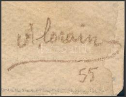 Alorain jelzéssel: Prágai részlet (kétoldalas mű, hátoldalán ismeretlen részlet). Akvarell, papír, 3...