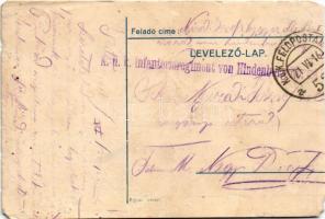 1916 Pünkösd a harctéren. Az özvegyek és árvák javára + "K.u.k. Infanterieregiment von Hindenbu...