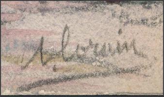 Alorain jelzéssel: Chartres. Akvarell, papír, 25x36,5 cm