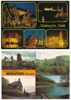 16 db MODERN postatiszta külföldi képeslap, főleg német és francia