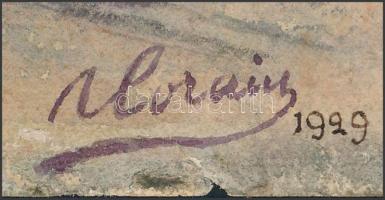 Alorain jelzéssel: Nancy. Akvarell, papír, 33,5x24 cm