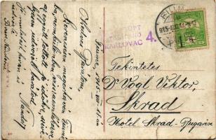 1915 Fiume, Rijeka; Via Ludovico Kossuth, Dr. Luigi Bachich medico dentista, Leopoldo Rosenthal / ut...