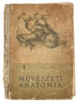 Barcsay Jenő: Művészeti anatómia. Bp.,1953, Művelt Nép Könyvkiadó. Első kiadás. DEDIKÁLT PÉLDÁNY Kiadói sérült félvászon-kötés, a dedikáción kívül érdekes ajándékozási sorokkal a kiadás előkészítésben résztvevő dolgozónak a nyomda igazgatójától, Megjelent 3000 példányban. Borító elvált a kötéstáblától,