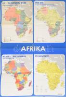 1979 Afrika a XX. században, térkép-plakát, készítette: Kartográfiai Vállalat, kiadja: Ifjúsági Lapkiadó Vállalat, hajtva, 82x57 cm