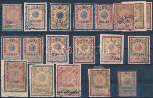 1898-1910 Osztrák illetékbélyeg összeállítás berakólapon / Austrian document stamps