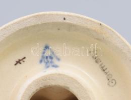 Hummel kisfiú sétapálcával, jelzett, restaurált, m: 11 cm