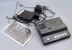 Olympus Pearlcorder DT1010 titkárnői diktafon, kiegészítőkkel, leírással