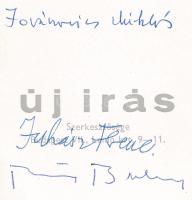Jovánovics Miklós (1932-2002) újságíró, kritikus, Juhász Ferenc (1928-2015) Kossuth-díjas és József ...