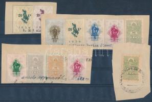 1934 Illetékbélyeg sor 12é kivágásokon