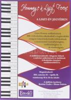 2011 Hommage á Liszt Ferenc, kiállítási plakát (ef Zámbó István, Fe Lugossy László, Gyémánt László stb.), papír, 42x30 cm.