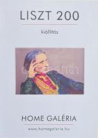 Liszt 200 kiállítás, Home Galéria, plakát, papír, 61,5x44,5 cm.