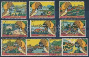 Palma levélzáró gyűjtemény berakólapon 10 db