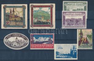 Tátrafüred, Burgenland turista levélzárók 8 db