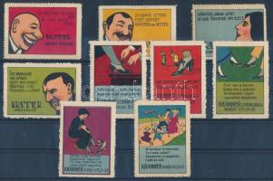 Krammer cipő, Király utca 9 db reklám levélzáró