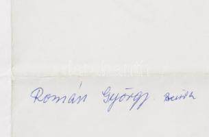 1975 Román György festőművész kiállítása, Hatvany Lajos Múzeum, hatvan, plakát, ofszet, papír, Zríny...