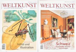 Weltkunst magazin 2 darab száma, művészetek, antikvitások, 2005-2007
