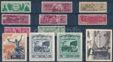 1956-1957 Magyar-Szovjet Társaság 12 db tagsági bélyeg.