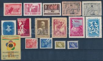 cca 1940-1950 tagsági bélyegek gyűjteménye berakólapon