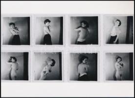 cca 1939 ,,Házimozi", szolidan erotikus felvételek, 1 db modern nagyítás, jelzés nélkül, 15x21 cm