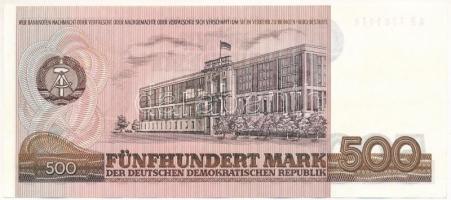 NDK 1985. 500M kiadatlan "AB 7781174" T:AU
GDR 1985. 500 Mark unissued "AB 7781174&q...